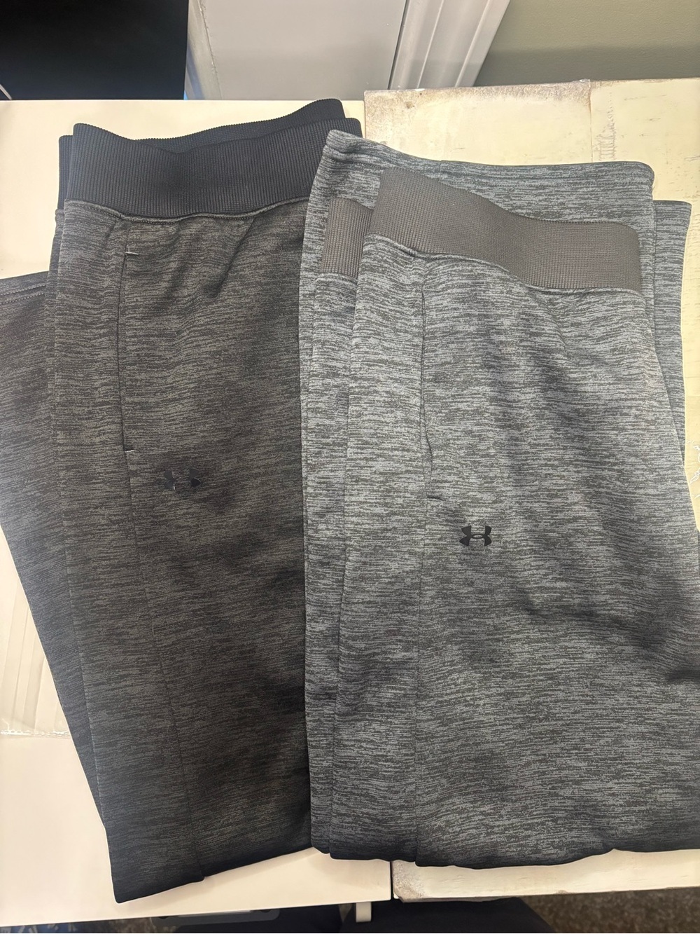 Under Armour Fleece Sweatpants Black Gray Womens Size Large Bundle Of 2 Comfort